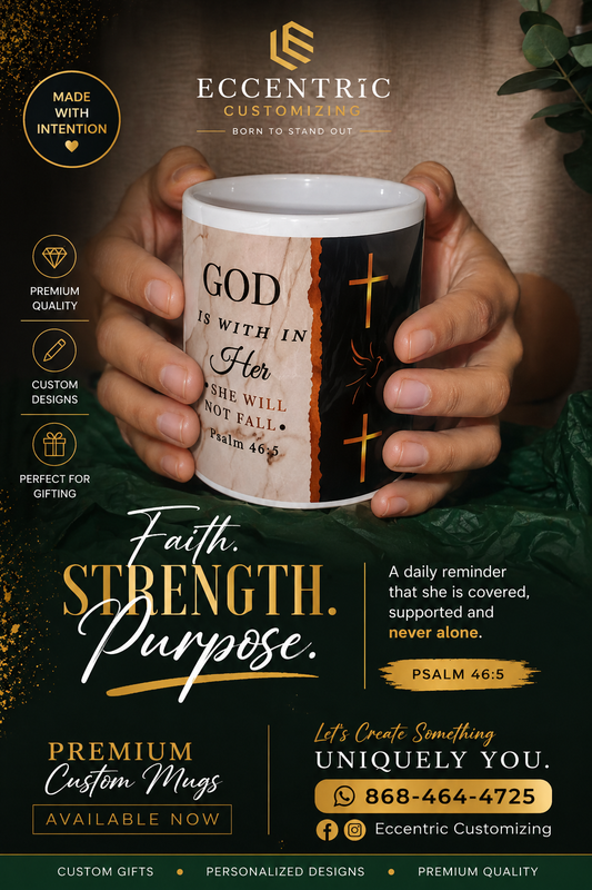 God Is Within Her – Psalm 46:5 Inspirational Mug 11 oz